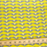 Kokka Echino Tubomi Double Gauze - Yellow - 50cm