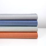 Kokka Ombre Stripes Cotton Linen Sheeting - Teal - 50cm