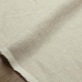 Oharayaseni Polka Dots Washer Finish Linen - Grey - 50cm