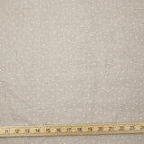 Oharayaseni Polka Dots Washer Finish Linen - Grey - 50cm
