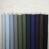 Oharayaseni Solid Colour Washer Finish Linen - Emerald 122 - 50cm