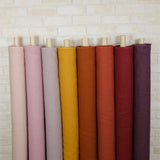 Oharayaseni Solid Colour Washer Finish Linen - Ochre 123 - 50cm