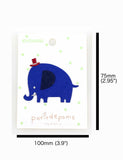 Putidepome Felt Iron On Patches - One Blue Elephant