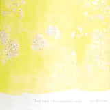 (Remnant) Nani IRO Kokka Lei Nani Organic Double Gauze - Yellow B - 2.5m