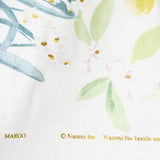 (Remnant) Nani IRO Kokka Margo Organic Double Gauze - White A - 2m - Nekoneko Fabric