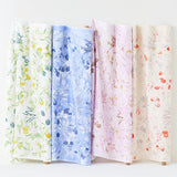 (Remnant) Nani IRO Kokka Margo Organic Double Gauze - White A - 2m - Nekoneko Fabric