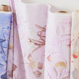 (Remnant) Nani IRO Kokka Margo Organic Double Gauze - Pink C - 3.5m