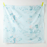 (Remnant) Nani IRO Kokka PAL Peace And Love Organic Double Gauze - Blue A - 5.4m - Nekoneko Fabric