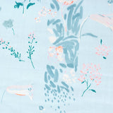 (Remnant) Nani IRO Kokka PAL Peace And Love Organic Double Gauze - Blue A - 3.5m