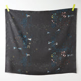 (Remnant) Nani IRO Kokka PAL Peace and Love Linen - Grey B - 2m - Nekoneko Fabric