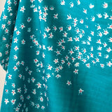 (Remnant) Nani IRO Kokka Edelweiss Organic Double Gauze - Blue C - 3m