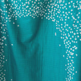 (Remnant) Nani IRO Kokka Edelweiss Organic Double Gauze - Blue C - 3m