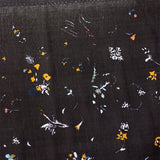 (Remnant) Nani IRO Kokka Encounter Organic Double Gauze - Black D - 3.6m