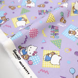 Sanrio Hello Kitty Everyday Oxford Canvas - Violet - Fat Quarter