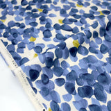 (Remnant) Kokka Modern Art Circles Cotton Linen Sheeting - Beige - 3m