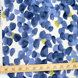 (Remnant) Kokka Modern Art Circles Cotton Linen Sheeting - Beige - 2.9m - Nekoneko Fabric