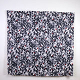 (Remnant) Kokka Modern Art Circles Cotton Linen Sheeting - Black - 3.9m