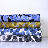 (Remnant) Kokka Modern Art Circles Cotton Linen Sheeting - Beige - 3m