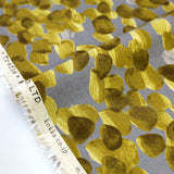 (Remnant) Kokka Modern Art Circles Cotton Linen Sheeting - Grey - 3m