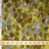 (Remnant) Kokka Modern Art Circles Cotton Linen Sheeting - Grey - 3m