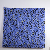 (Remnant) Kokka Modern Art Circles Cotton Linen Sheeting - Blue - 2.9m