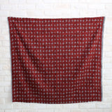 (Remnant) Kokka Textile Painted Dots - Rayon Linen - Red - 0.8m
