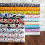 Cotton + Steel Flower Doodles Delicate Floral - Grey - Cotton - Half Yard