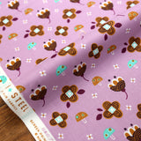 Cotton + Steel Fuwafuwa-san no Bokujo Kinoko to Hana-chan - Light Pink - Cotton - Half Yard