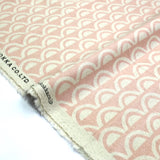 Kokka Ellen Baker Paper Wave Canvas - Pink - 50cm