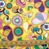 Widham Fabric Spring Bloom Cotton - Mustard - Half Yard