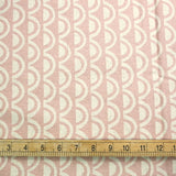 Kokka Ellen Baker Paper Wave Canvas - Pink - 50cm
