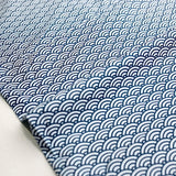 Euroknit Seigaiha Cotton Jersey Knit - Beige - Half yard