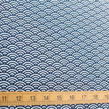 Euroknit Seigaiha Cotton Jersey Knit - Beige - Half yard