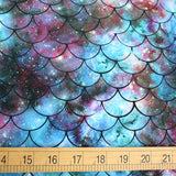 Mermaids Cotton Jersey Knit - Dark - Half yard