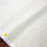 Kokka Muddy Works by Tomotake Shell - Double Gauze - Yellow - 50cm