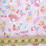 Sanrio My Melody Bling - Cotton Canvas - Pink - Fat Quarter