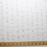 Warabi Beads Connection Dots Cotton Linen Sheeting Air Tumbler Finish - Beige - 50cm