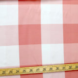 Nerida Hansen Extra Large Gingham Rayon - Pink - 50cm