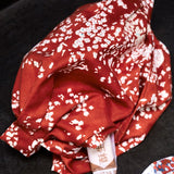 Nani IRO Kokka Lei Nani Cotton Silk - Red B- 50cm