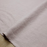 Oharayaseni Solid Colour Washer Finish Linen - Mauve G - 50cm