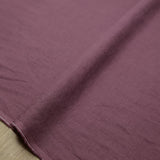 Oharayaseni Solid Colour Washer Finish Linen - Purple 135 - 50cm
