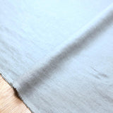Oharayaseni Solid Colour Washer Finish Linen - Dusty Light Blue 118 - 50cm