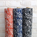 Kokka Floral 1 - Cotton Lawn - Blue A - 50cm