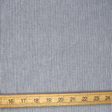 Kanayasu Yarn Dyed Small Stripes Cotton Chambray Washer Finish - Blue - 50cm
