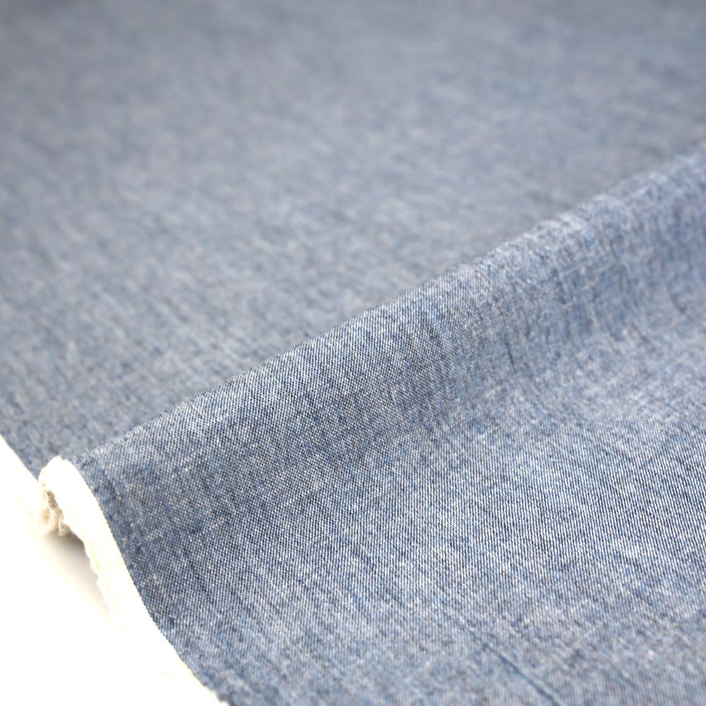 Kanayasu Yarn Dyed Solid Color Cotton Chambray Washer Finish - Blue - –  Nekoneko Fabric