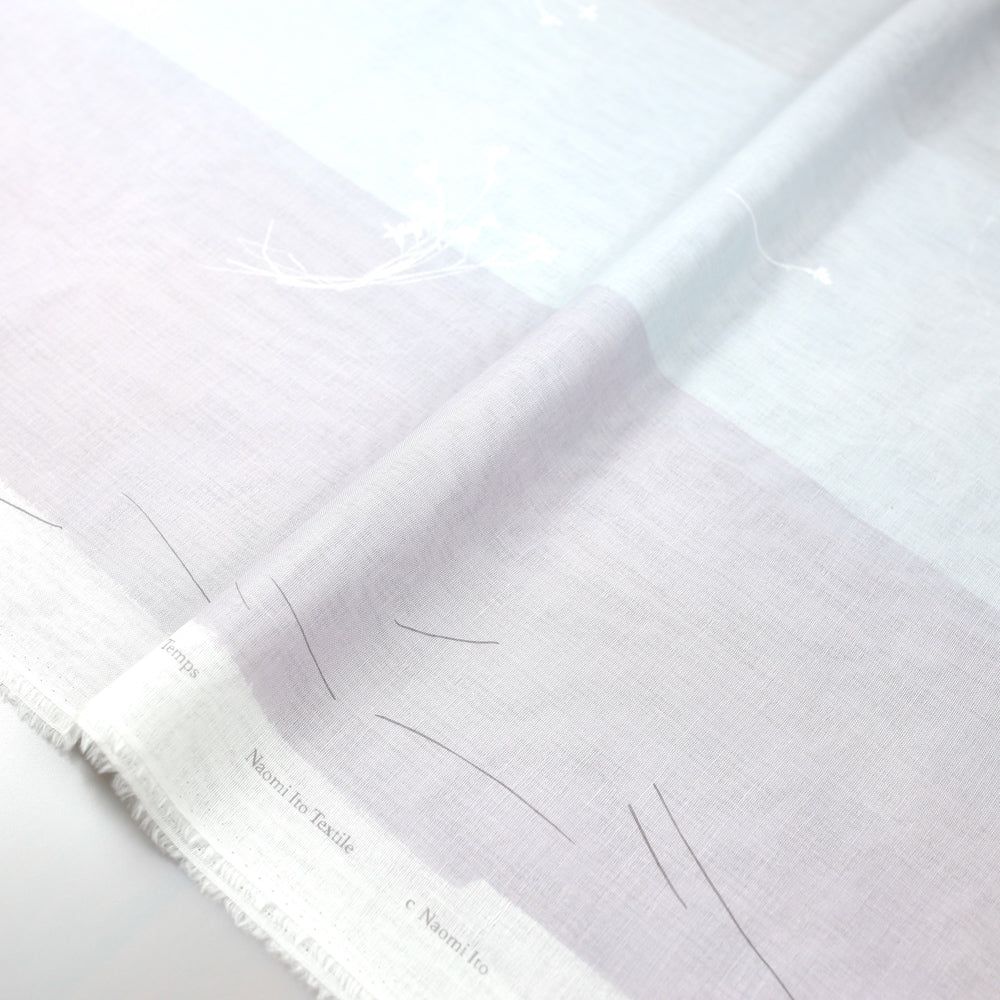 Nani IRO Kokka Temps Single Gauze - Grey A - 50cm - Nekoneko Fabric