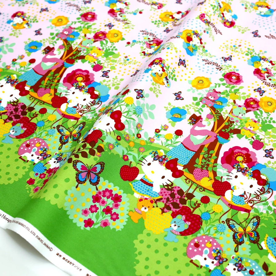 Hello Kitty Sanrio Kayo Horaguchi Soft Canvas - Pink - 50cm - Nekoneko Fabric