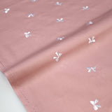 Kokochi Embroidered Ribbon Washer Finish Cotton Broad - Pink - 50cm
