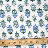 Cotton + Steel Rifle Paper Co Camont Mughal Rose Cotton - Blue - Half Yard