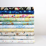 Kokka Paper Message Cotton Sheeting - Animal Country 9A - 50cm